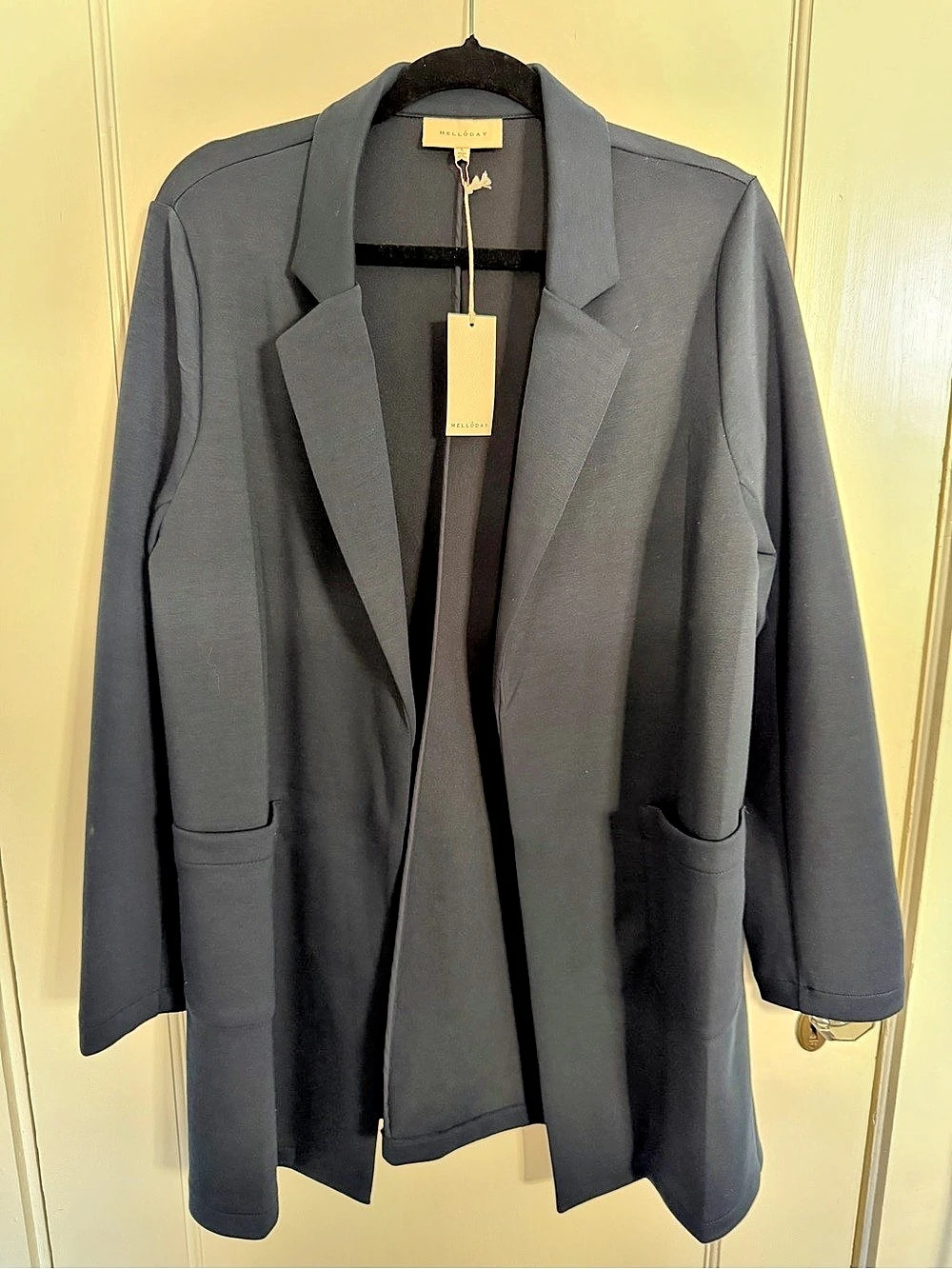 Melloday navy Blazer Size Large NWT